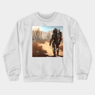 In the wasteland : small power-armour Crewneck Sweatshirt